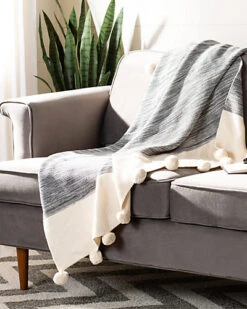 Safavieh Orie Pom Pom Throw Home -Safavieh Sales Store 3030378804 RLLD 3