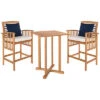 Safavieh Pate Outdoor 3pc Bistro Set Home