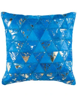 Safavieh Clairton Metallic Cowhide Pillow Home