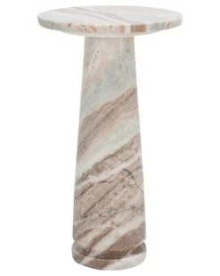 Valentia Round Marble Accent Table Home