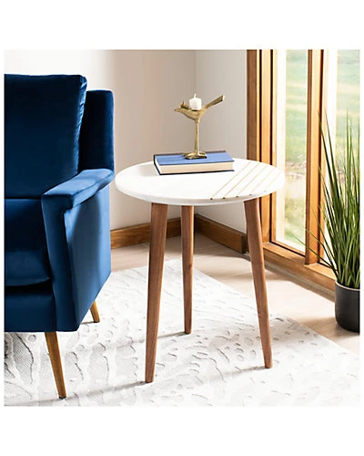 Safavieh Valerie Round Marble Accent Table Home 4 Safavieh Valerie Round Marble Accent Table Home - Image 2