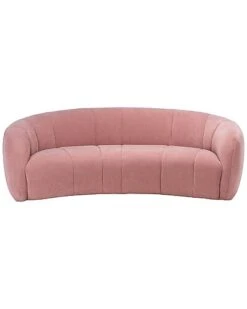 Alliya Channel Tufted Curved Sofa Home