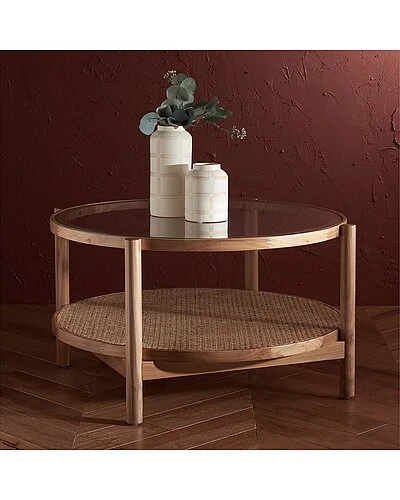Karyna Rattan & Glass Table Home 4 Karyna Rattan & Glass Table Home - Image 2
