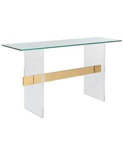 Byn Acrylic Gold Console Home