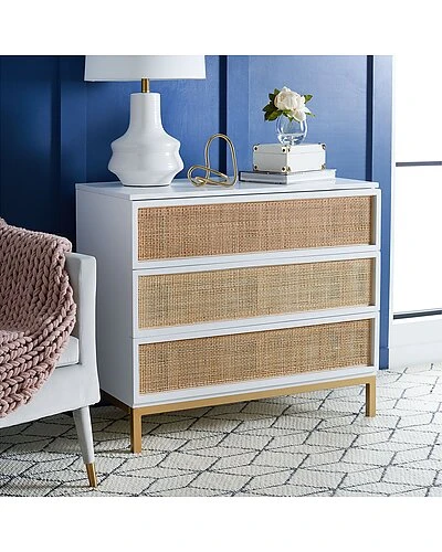 Safavieh Zadie 3-Drawer Rattan Chest Home 4 Safavieh Zadie 3-Drawer Rattan Chest Home - Image 2
