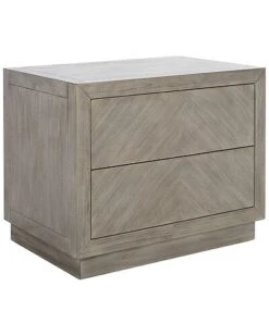 2 Drawer Wood Nightstand Home