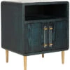 Alfie 2 Door Side Table Home -Safavieh Sales Store 3050263779 RLLD 1