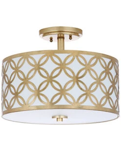 Safavieh Cecily 3-Light Gold Flush Mount Home
