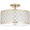Safavieh Hutch 3-Light Gold Flush Mount Home -Safavieh Sales Store 3050302334 RLLD 1