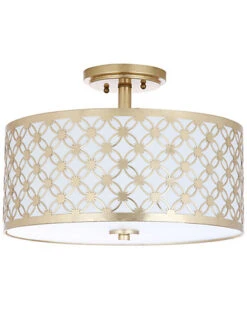 Safavieh Hutch 3-Light Gold Flush Mount Home