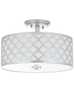 Safavieh Kora 3-Light Silver Flush Mount Home