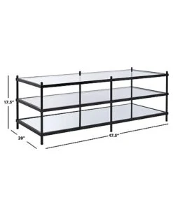 Safavieh Cathal Glass And Miror Coffee Table Home 7 Safavieh Cathal Glass And Miror Coffee Table Home -Safavieh Sales Store 3050310170 RLLD 3