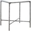 Jessa Forged Metal Square End Table Home