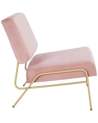 Safavieh Romilly Rose Velvet Accent Chair Home 4 Safavieh Romilly Rose Velvet Accent Chair Home - Image 2