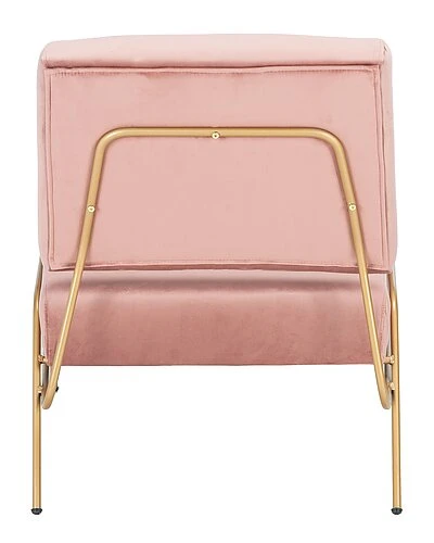 Safavieh Romilly Rose Velvet Accent Chair Home 5 Safavieh Romilly Rose Velvet Accent Chair Home - Image 3