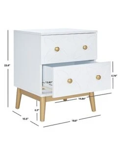 Safavieh Ottoline 2 Drawer Patterned Nst Home 8 Safavieh Ottoline 2 Drawer Patterned Nst Home -Safavieh Sales Store 3050337201 RLLD 3