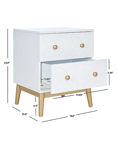 Safavieh Ottoline 2 Drawer Patterned Nst Home 5 Safavieh Ottoline 2 Drawer Patterned Nst Home - Image 3