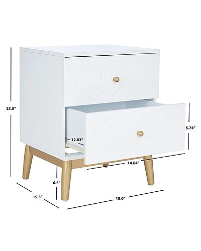 Safavieh Kit Patterned Night Stand Home 5 Safavieh Kit Patterned Night Stand Home - Image 3