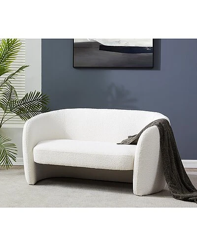 Zhao Boucle Curved Loveseat Home 4 Zhao Boucle Curved Loveseat Home - Image 2