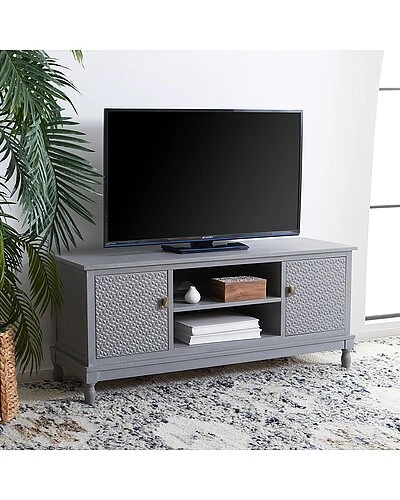 Safavieh Halton 2 Door 1 Shelf Media Stand Home 4 Safavieh Halton 2 Door 1 Shelf Media Stand Home - Image 2