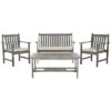 Safavieh Burbank 4pc Outdoor Patio Set Home -Safavieh Sales Store 3050366632 RLLD 1