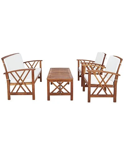 Safavieh Fontana 4pc Outdoor Set Home 4 Safavieh Fontana 4pc Outdoor Set Home - Image 2