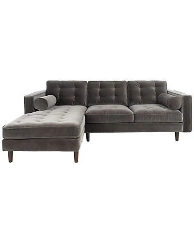 Pepper Tufted Velvet Sectional Home 3 Pepper Tufted Velvet Sectional Home
