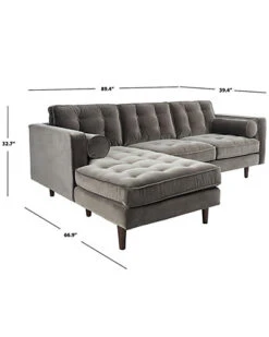 Pepper Tufted Velvet Sectional Home 7 Pepper Tufted Velvet Sectional Home -Safavieh Sales Store 3050368886 RLLD 2