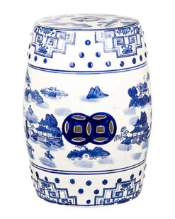Safavieh Gateless Mist Chinoiseries Garden Stool Home