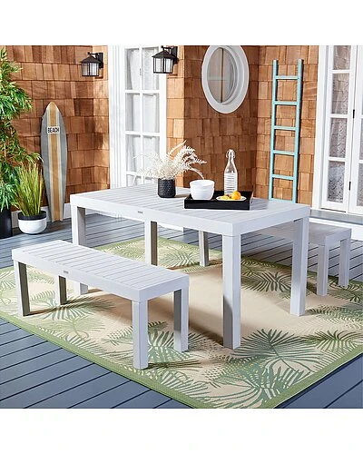 Safavieh Dario 3 Piece Set W/Two Bench Home 4 Safavieh Dario 3 Piece Set W/Two Bench Home - Image 2