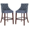Safavieh Set Of 2 Eleni Tufted Wing Back Bar Stool Home -Safavieh Sales Store 3050425235 RLLD 1