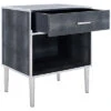 Tammy 1-Drawer Faux Shagreen Nightstand Home 1 Tammy 1-Drawer Faux Shagreen Nightstand Home -Safavieh Sales Store 3050447998 RLLD 1
