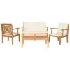 Safavieh Del Mar 4 Pc Outdoor Set Home -Safavieh Sales Store 3050456742 RLLD 1