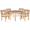 Safavieh 5pc Outdoor Montclair Dining Set Home -Safavieh Sales Store 3050456750 RLLD 1