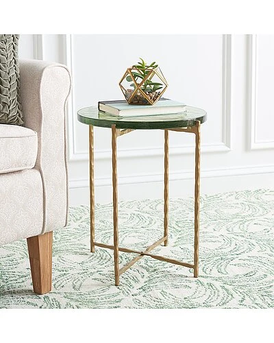 Safavieh Tengah Round Glass Accent Table Home 4 Safavieh Tengah Round Glass Accent Table Home - Image 2