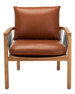 Mel Mid-Century Leather Chair Home -Safavieh Sales Store 3050518590 RLLD 2