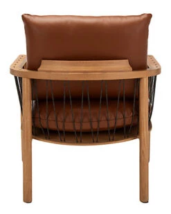 Mel Mid-Century Leather Chair Home -Safavieh Sales Store 3050518590 RLLD 3