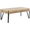 Safavieh Liann Rustic Midcentury Wood Top Coffee Table Home