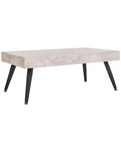 Safavieh Cedric Rectangular Midcentury Modern Coffee Table Home