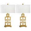 Safavieh Set Of Two 28.75in Greek Key Table Lamps Home