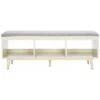 Safavieh Cricket Open Shelf Bench With Cushion Home 1 Safavieh Cricket Open Shelf Bench With Cushion Home -Safavieh Sales Store 3050701850 RLLD 1