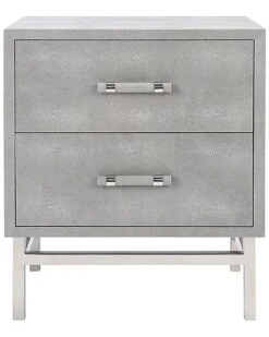 Ranger Faux Shagreen Nightstand Home