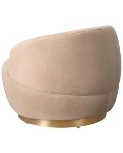 Flynn Faux Lamb Wool Swivel Chair Home -Safavieh Sales Store 3050780647 RLLD 4