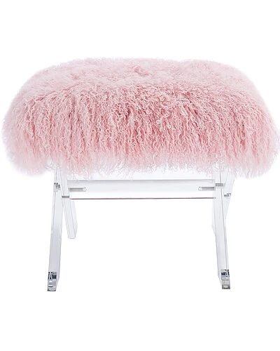 Line Sheepskin Ottoman Home 4 Line Sheepskin Ottoman Home - Image 2