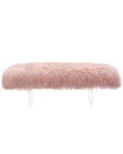 Lilliana Sheepskin Bench Home