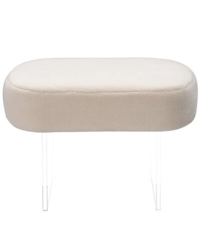 Warren Faux Sheepskin Ottoman Home 3 Warren Faux Sheepskin Ottoman Home