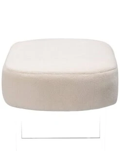 Warren Faux Sheepskin Ottoman Home 8 Warren Faux Sheepskin Ottoman Home -Safavieh Sales Store 3050780657 RLLD 3