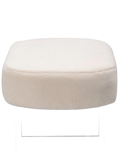 Warren Faux Sheepskin Ottoman Home 5 Warren Faux Sheepskin Ottoman Home - Image 3
