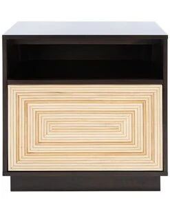 Ssie 1 Drawer Cane Nightstand Home