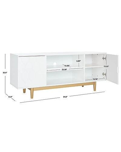 Safavieh Kit 2 Shelf Pattern Mediastand Home 5 Safavieh Kit 2 Shelf Pattern Mediastand Home - Image 3